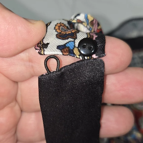 Zara Black and Orange Patterned Fabric Size S - Picture 5 of 5